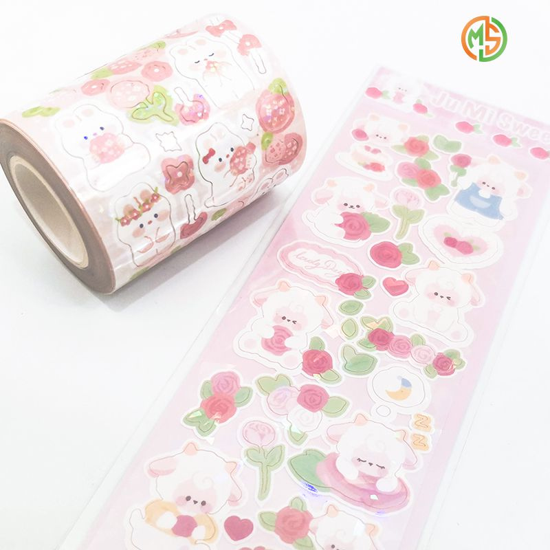 Wholesale Printed Kawaii Pre-cut Washi Tape