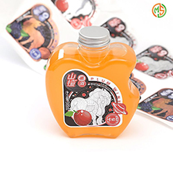  Custom Printed Juice Logo Waterproof Roll Bottle Packaging Label