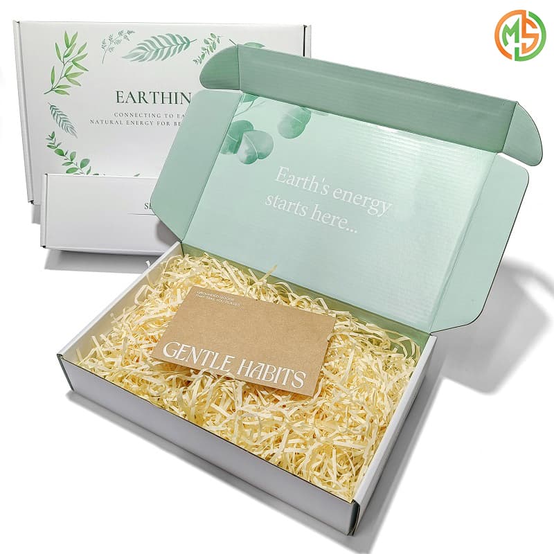 personalized gift colored kraft shipping boxes