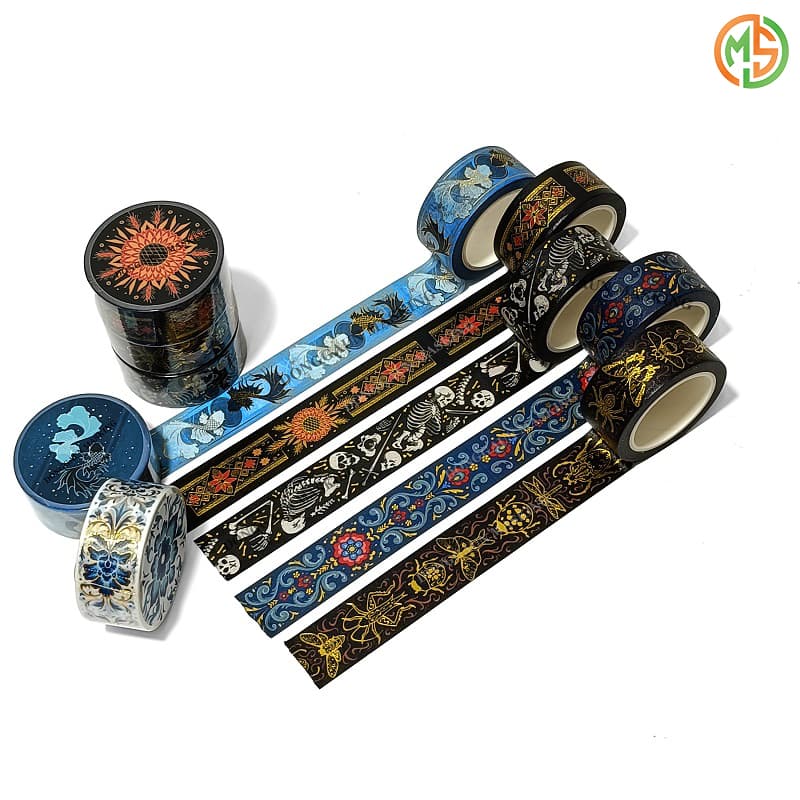 Custom printed hot stamping washi tape