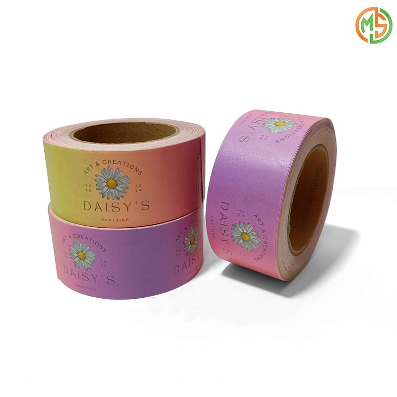 Logo Printed Packing Waterproof Self Adhesive Kraft Tape